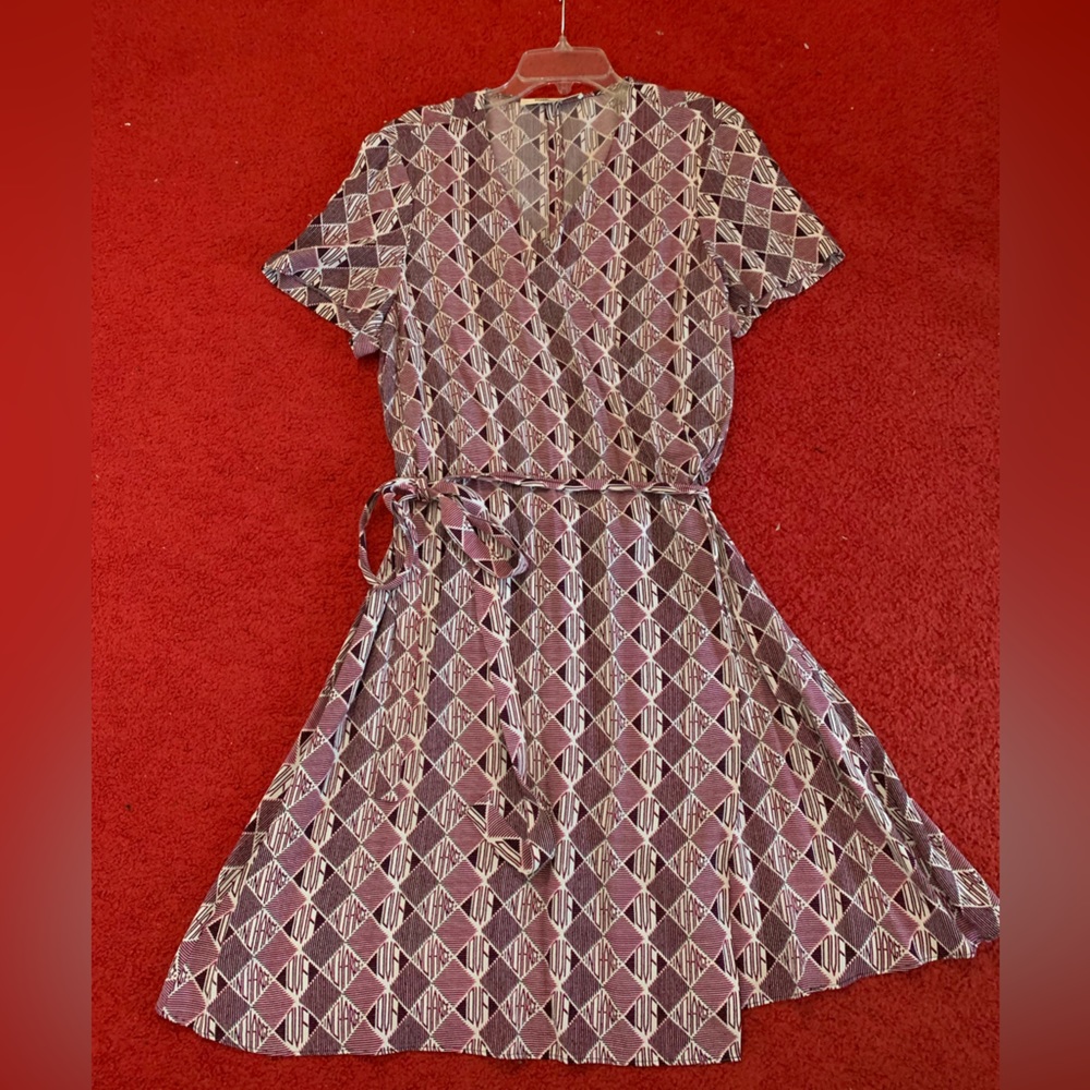 Diane Von Furstenberg monogram wrap dress